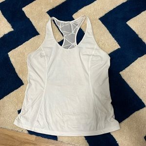 Lululemon tank with lace back panel